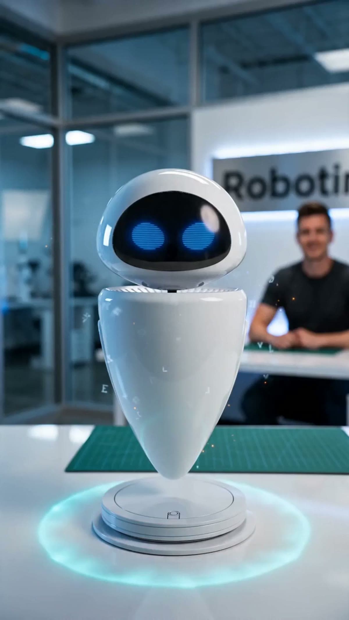 Desktop AI Companion Robot — Talks Back in 30+ Languages, Expressive Face | Robo Kits - video