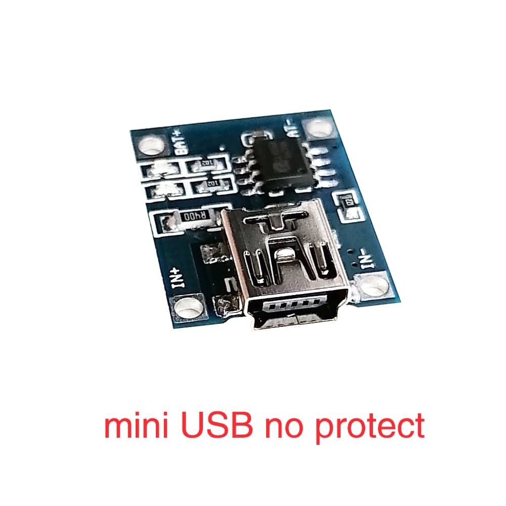 Type-c/micro/mini USB 5V 1A 18650 TP4056 Lithium Battery