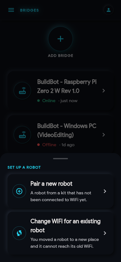 Flujo de configuración BLE móvil